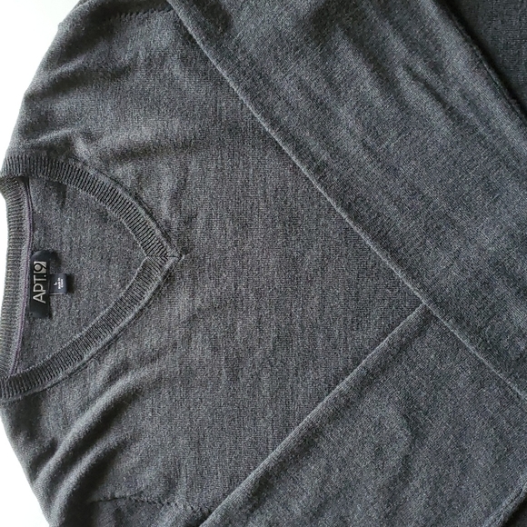 Merino Blend Men's Sweater Large - Picture 5 of 16